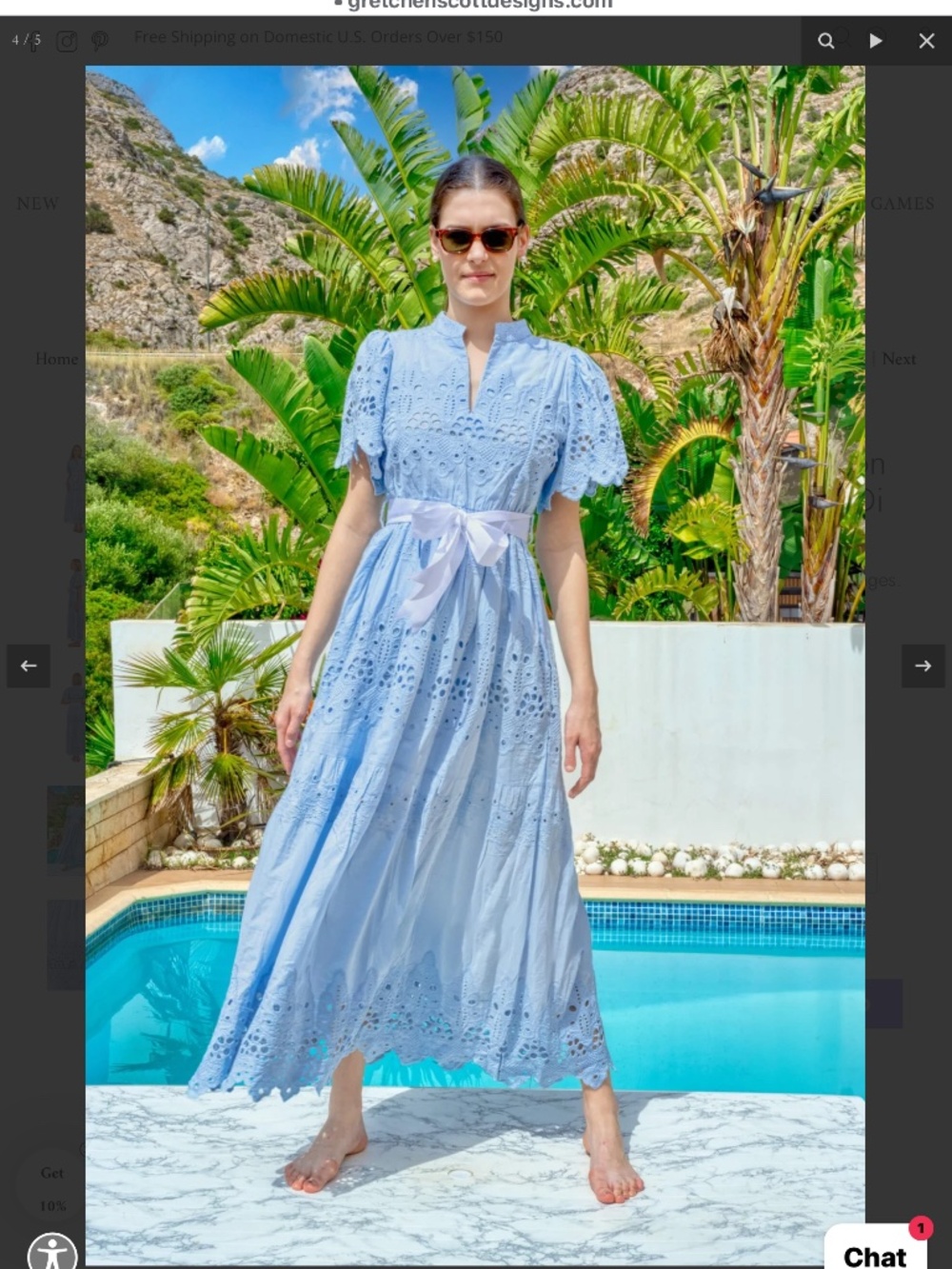 Gretchen Scott eyelet dress, afternoon wedding guest?